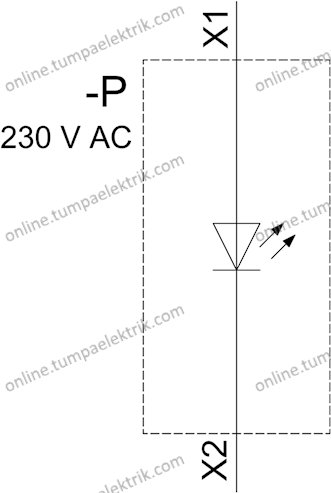 3SU1156-6AA40-1AA0 Metal Komple Sinyal Lambası