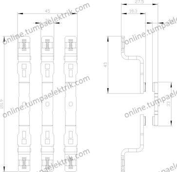 3RT2938-6A Yedek Kontak Takımı S2 Boy 3RT2038