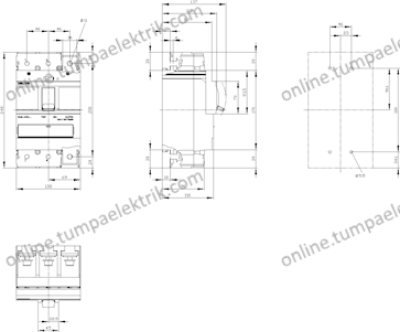 3VA1340-5EF32-0AA0 Kompakt Termik Güç Şalter