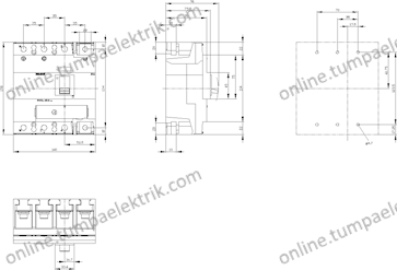 3VM1220-4EE42-0AA0  Kompakt Şalter140-200A 36kA 4K