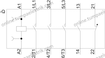 3RT2027-1AF00 Sirius Kontaktör 32A 110V AC 15kW