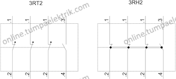 3RH2911-1HA13 Yardımcı Kontaktör Bloğu