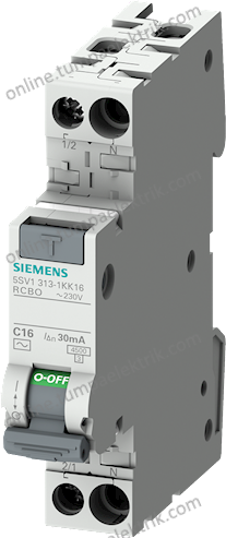5SV1313-7KK16 1X16A 30mA A Tip Otomat Tip K.A.K