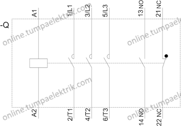 3RT2046-1AB00 Sirius Kontaktör 24V AC