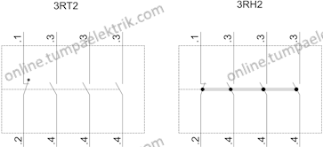 3RH2911-1HA31 3No+1Nc Yardımcı Kontak Bloğu