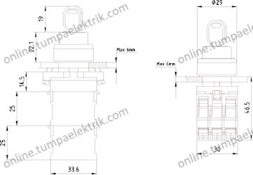 3SB6110-4AA11-1BA0 KOMP KİLİT KAL MAND BUT 1NO 0/1