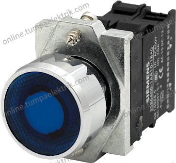 3SB6163-0DB20-1CA0 24V AC/DC 1NC Kır Led Buton