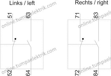 3RH1921-1EA11 Yardımcı Kontak Bloğu S0-S12 1NO