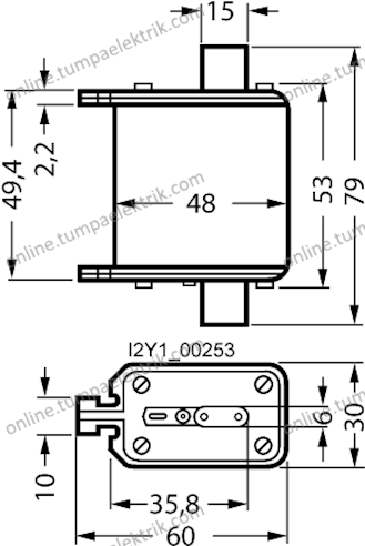 3NE1022-0 Sigorta 125A BOY:00