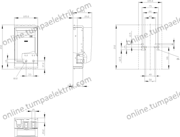 3NP1133-1CA20 NH-Bıçaklı Yük Kesici 160A