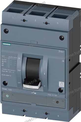 3VA1580-5EF32-0AA0 Kompakt Şalter 560-800A 55kA