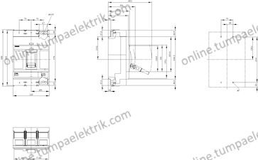 3VA1580-5EF32-0AA0 Kompakt Şalter 560-800A 55kA