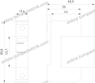 5Sd7461-0 20Ka 1 Kut. Gerilim Sınırlayıcısı Parafu