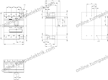 3VA1340-4EF42-0AA0 280-400A 36kA 4K Kompakt Şalter