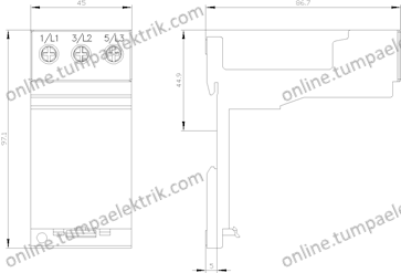 3RU2926-3AA01 S0 MONTAJ PARÇASI