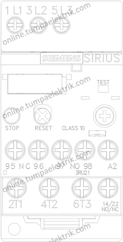 3RU2116-1HB1 Sirius Termik Röle 5.5-8A Boy:S00