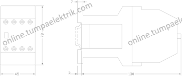 3TH4280-0BB4 Yardımcı Kontaktör 24V DC