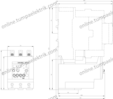 3RU2146-4MB0 Sirius Termik Röle 80-100A Boy S2