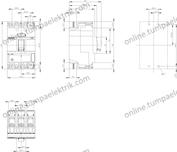 3VA1180-5EE36-0AA0 56-80A 55kA 3 Kut