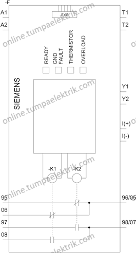 3RB2283-4AA1  ELEKTRONİK AŞIRI AKIM RÖLESİ / DEĞERLENDİRME MODÜLÜ