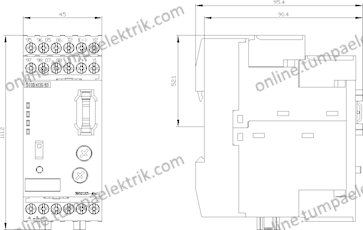 3RB2283-4AA1  ELEKTRONİK AŞIRI AKIM RÖLESİ / DEĞERLENDİRME MODÜLÜ