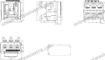 3WA1240-3AB01-0AA0 3P 1600-4000A 66kA Açık Tip Şal