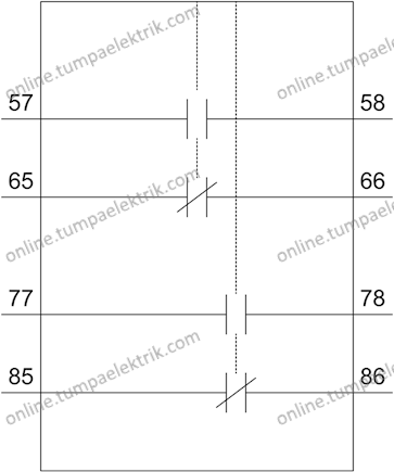 3RV2921-1M Kısa Devre Alarm Şalteri 2NO+2NC 3RV2