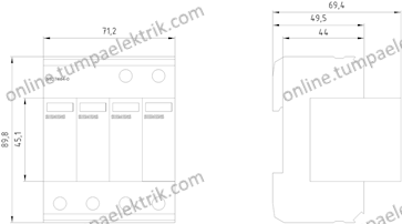 5SD7464-0 Parafudr Aşırı Gerilim Sınırlayıcı