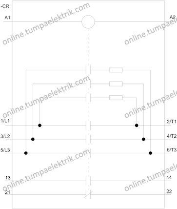 3RT2617-1AP03 Kondansatör Kontaktör 0-12,5kVAR