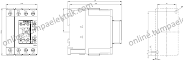 3RT2337-1AP00 Sirius Kontaktör 110A 4Kutuplu 230V