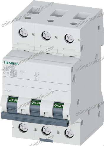 5SL6363-7 Otomatik Sigorta 63A C Tipi 3Faz 6kA