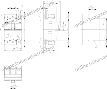 3VA2340-5HL32-0AA0 Kompakt Şalter 160-400A 55kA