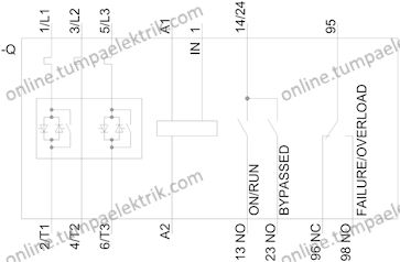 3RW4036-1BB14 Sirius Yumuşak Yolverici 22Kw