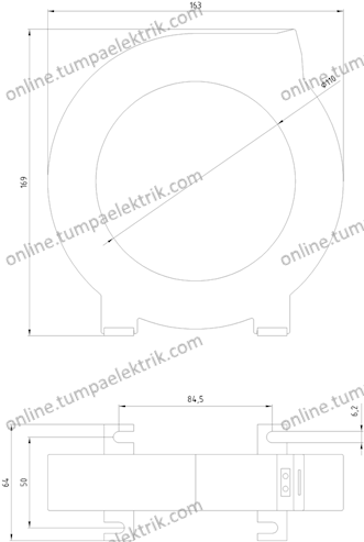 3UL2305-1A Toroid Akım Trafosu 110mm Çap