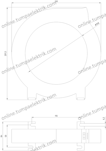 3UL2306-1A Toroid Akım Trafosu 140mm Çap