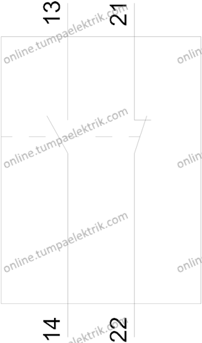 3RV2901-1E Yardımcı Kontak Bloğu Üst Yatay