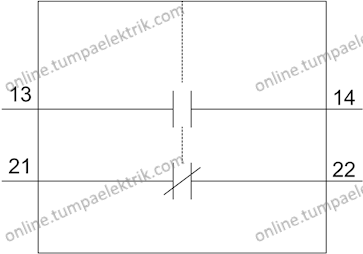3RV2901-1E Yardımcı Kontak Bloğu Üst Yatay