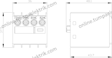 3RH2911-1LA11 Yardımcı Kontaktör Bloğu