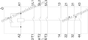 3RT1064-6AP36 Sirius Kontaktör 225A AC/DC 230V