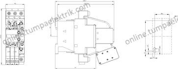 3RT2628-1AP05 Kondansatör Kontaktör 11-33kVAR