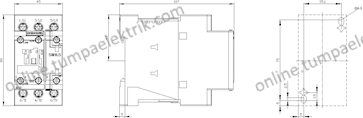 3RT2028-1BB40 Sirius Kontaktör 40A 24V DC 18,5kW