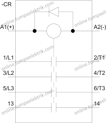 3TG1010-0BB4 Mini Kontaktör 8.4A 24V DC 4kW 4NO