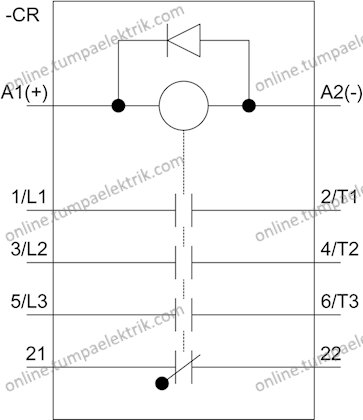 3TG1001-0BB4 Mini Kontaktör 8.4A 24V DC 4kW 3NO