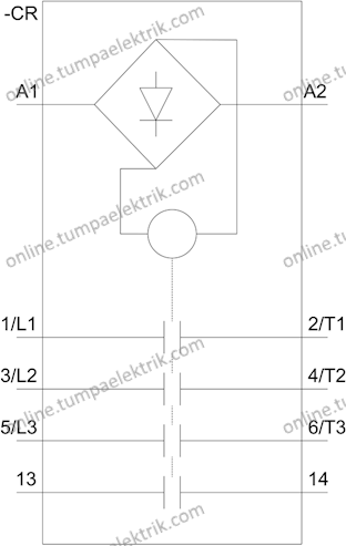 3TG1010-0AL2 Mini Kontaktör 8.4A 230/220V AC 4kW