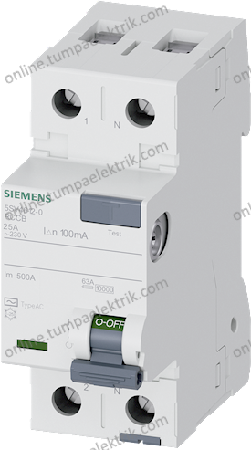 5SV4612-0 Kaçak Akım Rölesi 25A 300mA 230V 1Faz