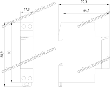 7LF5301-1 Mekanik Şalt Zaman Saati