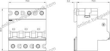 5SP4380-7 Otomatik Sigorta 80A C Tipi 3Faz