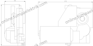 3WA9111-0AF06 Motor Mekanizması  3WL 240V