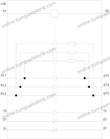 3RT2625-1AP05 Kondansatör Kontaktör 6-16,7kVAR