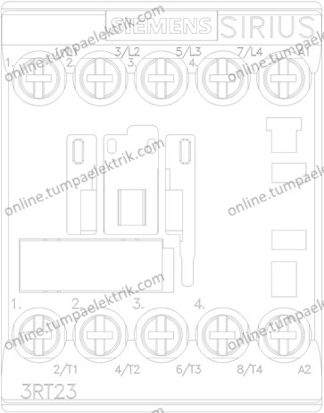 3RT2316-1AP00 Sirius Kontaktör 18A 4Kutuplu 230V